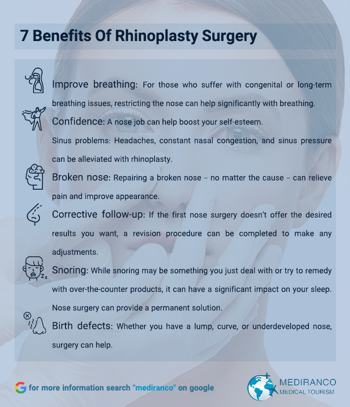 7 benefits of rhinoplasty surgery